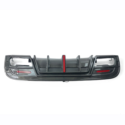 2013-2019 Mercedes-Benz GLA45 AMG Carbon Fiber Rear Diffuser with Brake Light | W156/X156