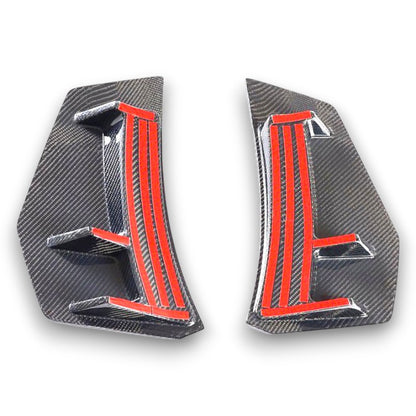 2016-2018 Audi R8 GT Style Carbon Fiber Rear Bumper Canards I MK2