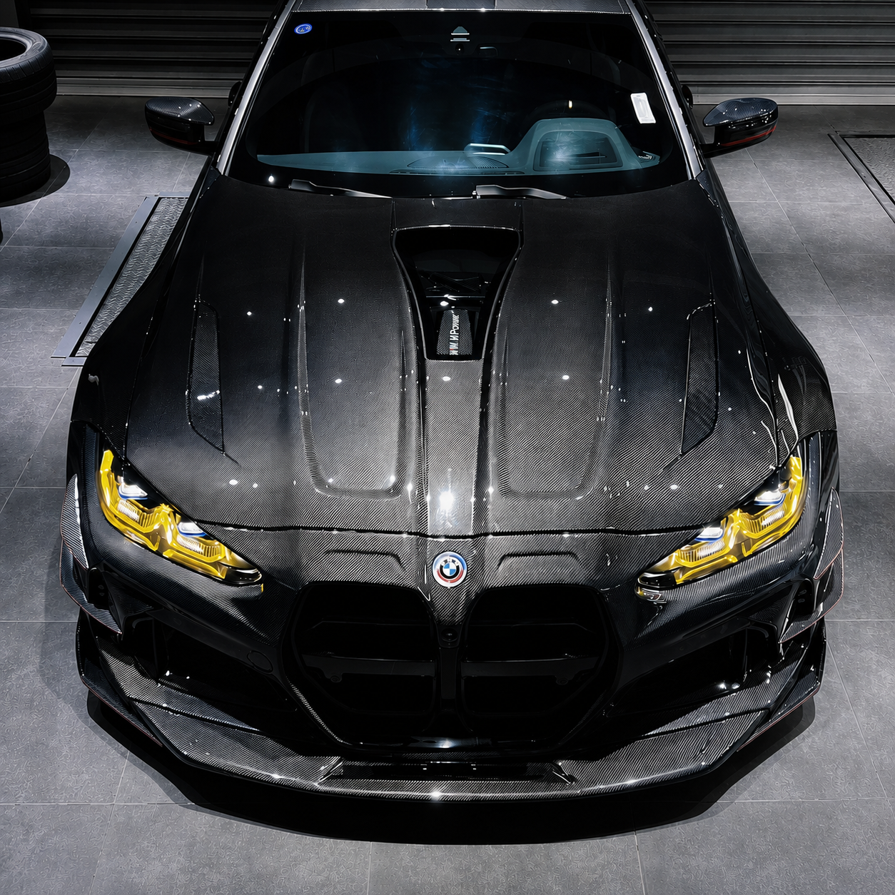 2021+ BMW M3/M4 Glass Engine Cover V2 Carbon Fiber Hood | G80/G81/G82/G83