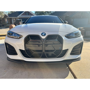 2021+ BMW 4-Series/i4 Carbon Fiber M Performance Style 3 Piece Front Lip | G26