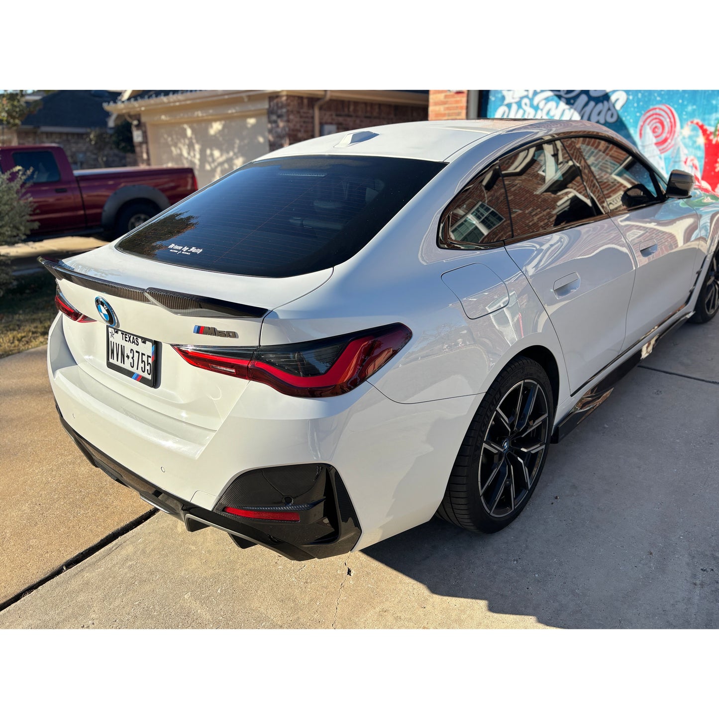 2022+ BMW i4 Carbon Fiber X Style Side Skirts | G26