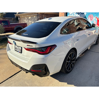 2022+ BMW i4 Carbon Fiber X Style Side Skirts | G26