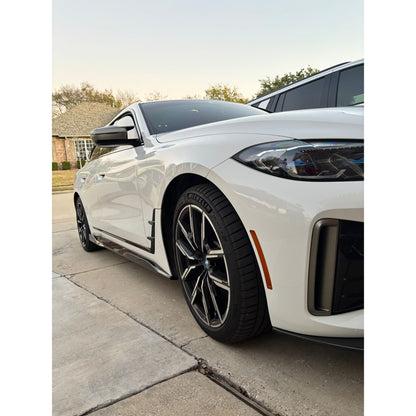 2022+ BMW i4 Carbon Fiber X Style Side Skirts | G26