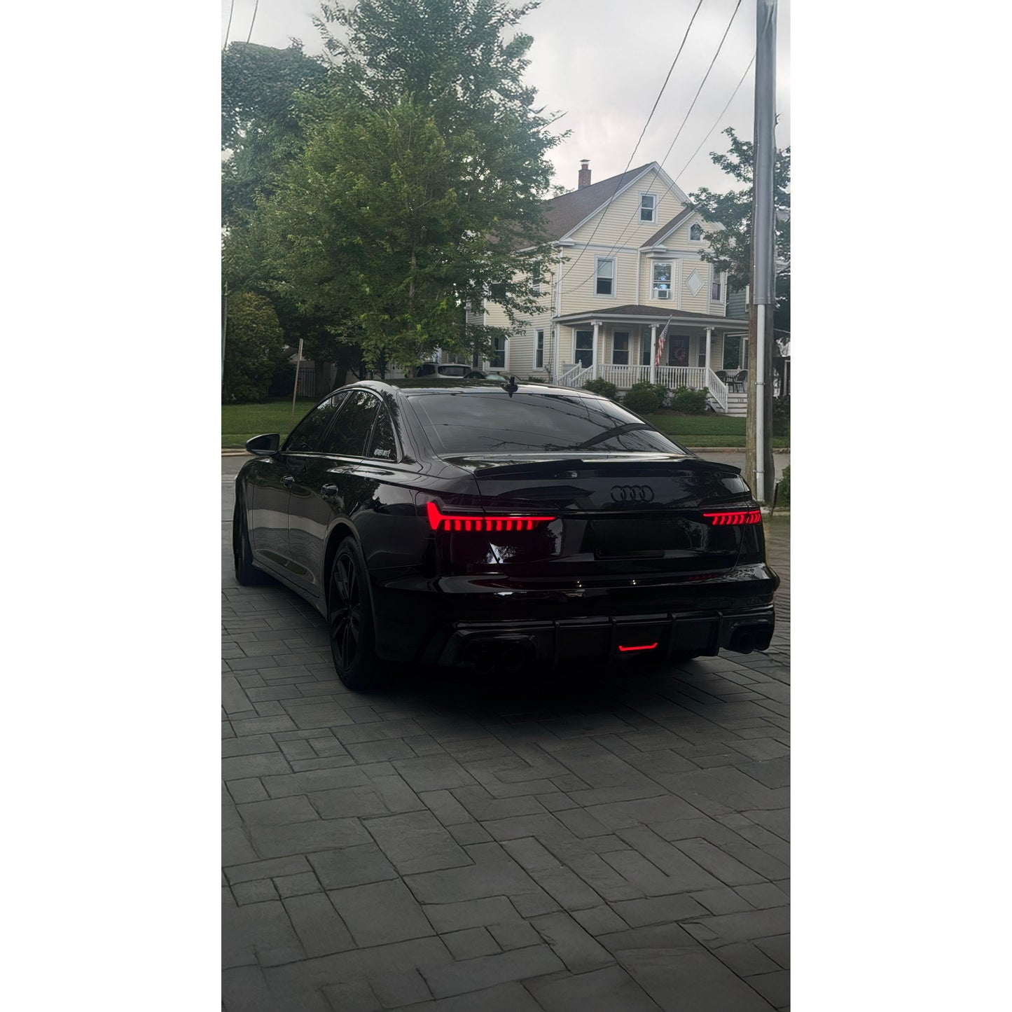 2019+ Audi A6/S6 V Style Carbon Fiber Trunk Spoiler | C8 A6/S6