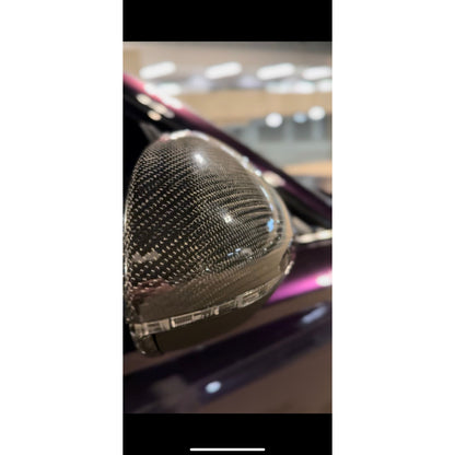 2016-2018 Audi A6/S6/RS6 Carbon Fiber Mirror Caps | C7.5 A6/S6/RS6