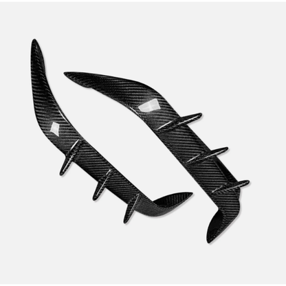 2019+ BMW X6M Carbon Fiber Rear Bumper Splitters | F96