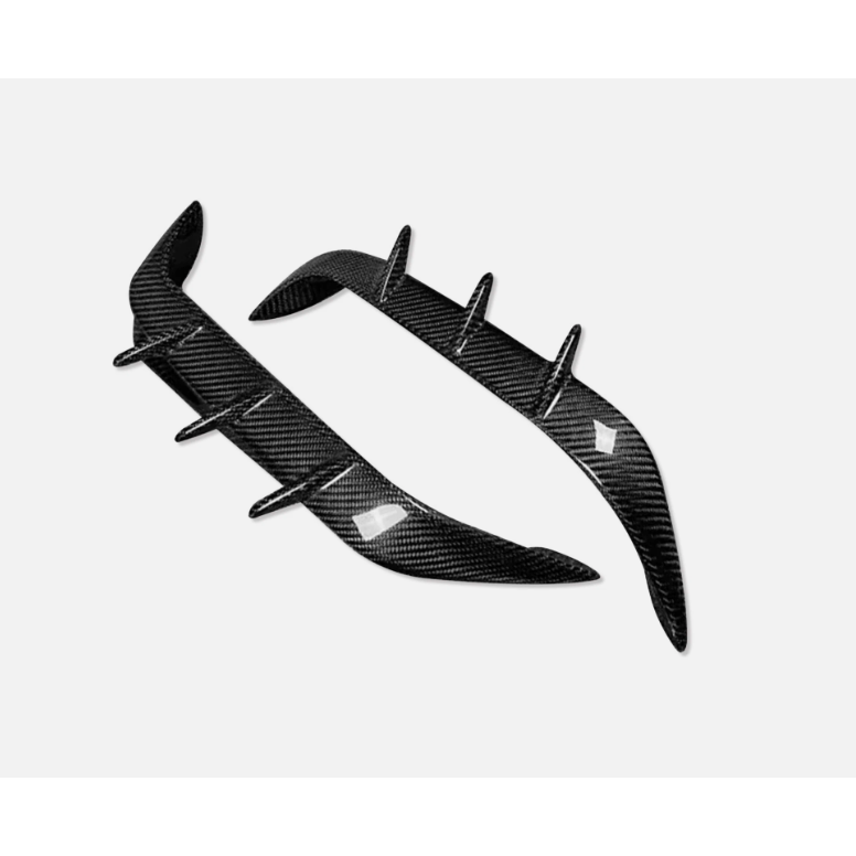 2019+ BMW X6M Carbon Fiber Rear Bumper Splitters | F96
