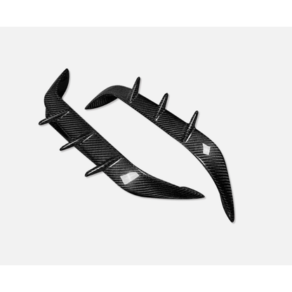 2019+ BMW X6M Carbon Fiber Rear Bumper Splitters | F96
