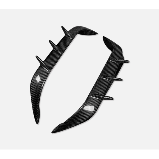 2019+ BMW X6M Carbon Fiber Rear Bumper Splitters | F96