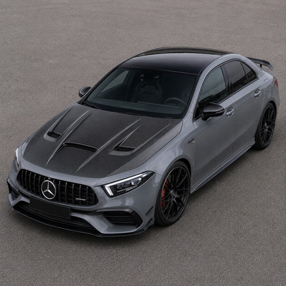2019-2022 Mercedes A-Class/A35/A45 AMG P2 Style Carbon Fiber Hood | V177/W177