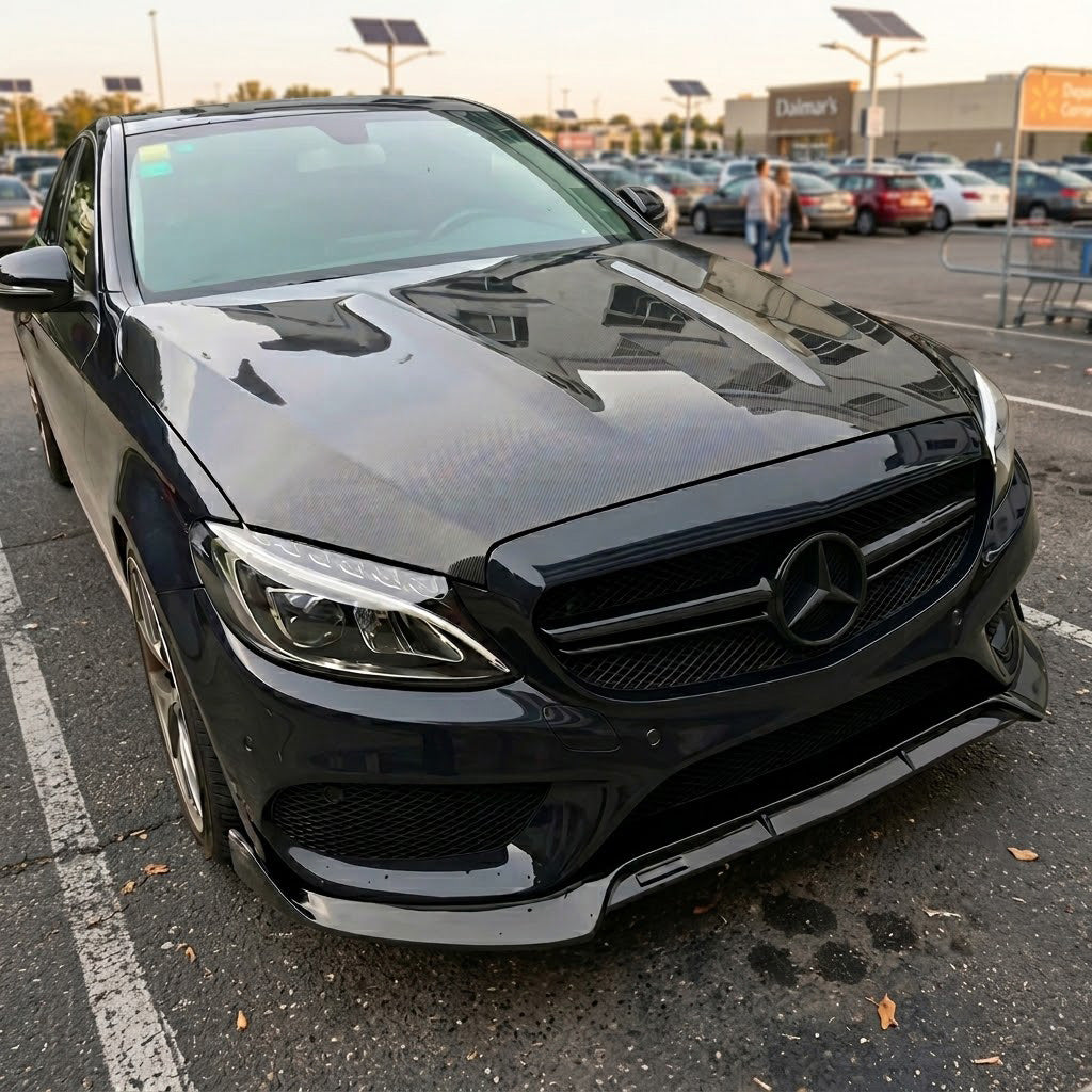 2015-2023 Mercedes C-Class/C43 AMG OEM Style Carbon Fiber Hood | W205/S205/C205