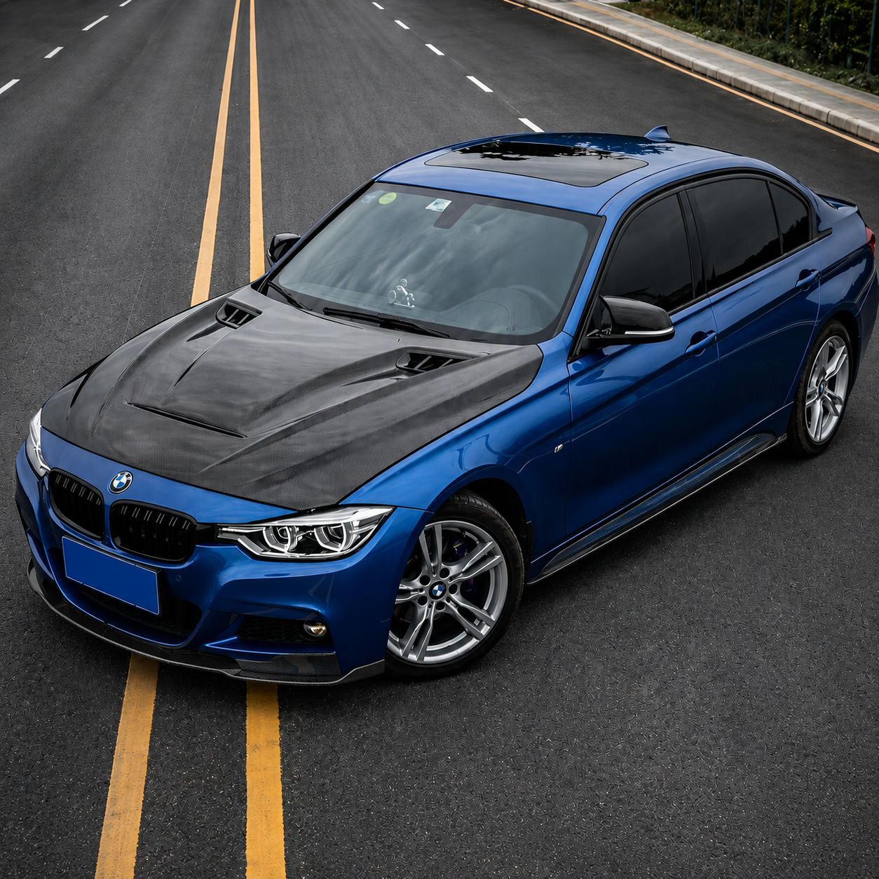 2012-2018 BMW 3-Series GTS Style Carbon Fiber Hood | F30/F31