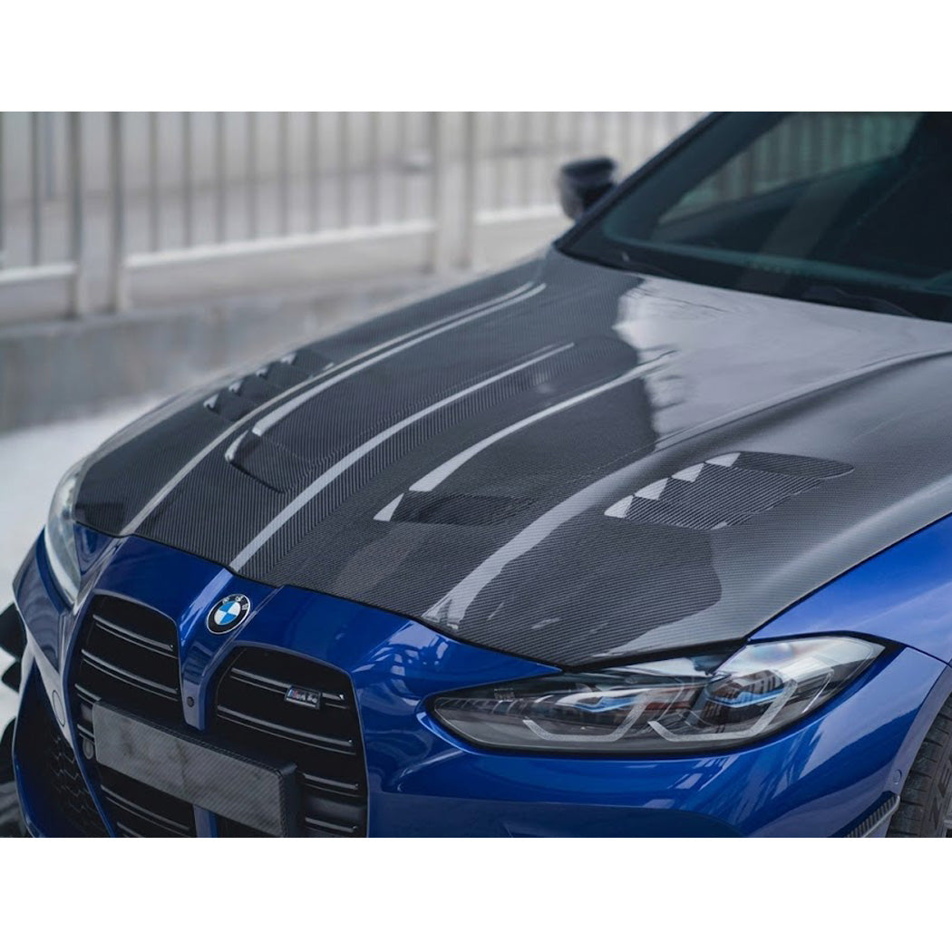 2021+ BMW M3/M4 V4 Style Carbon Fiber Hood | G80/G81/G82/G83