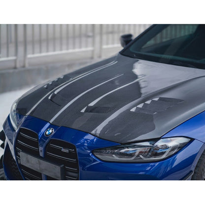 2021+ BMW M3/M4 V4 Style Carbon Fiber Hood | G80/G81/G82/G83