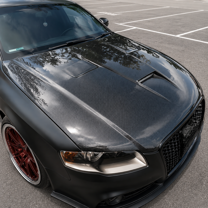 2005-2008 Audi A4/S4/RS4 V2 Style Carbon Fiber Hood | B7