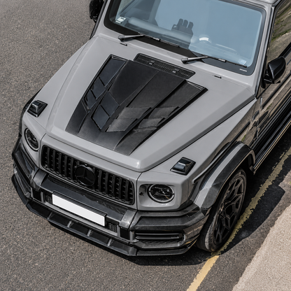 2019-2024 Mercedes G-Class/G63 AMG V2 Style Carbon Fiber Hood Scoop | W463A/W464