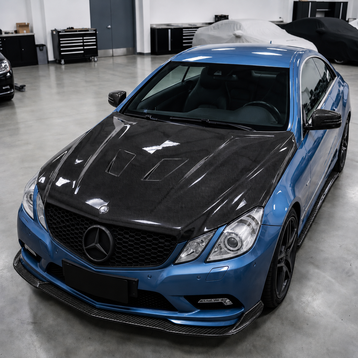 2010-2013 Mercedes E-Class S Style Carbon Fiber Hood | W207/A207/C207