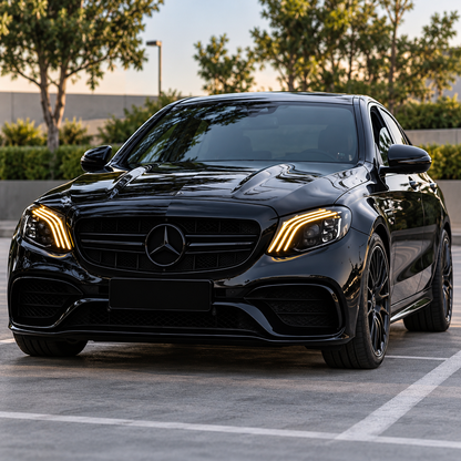 2017-2020 Mercedes-Benz E-Class/E43/E53/E63 AMG LED Triple-Track Style Headlights | W213 Pre-Facelift