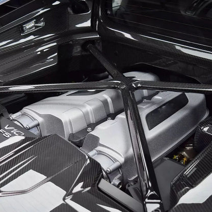 2016-2024 Audi R8 Carbon Fiber Engine Bay X Brace I MK2