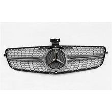 Load image into Gallery viewer, 2008-2014 Mercedes-Benz C-Class Diamond Style Front Grille | W204 Silver Middle / Chrome Mercedes
