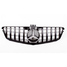 Load image into Gallery viewer, 2008-2014 Mercedes-Benz C-Class Gtr Style Front Grille | W204 Gloss Black / Chrome Mercedes Emblem

