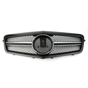 2010-2013 Mercedes-Benz E-Class Amg Style Front Grille | W212 Pre Face Lift Matte Black With Silver