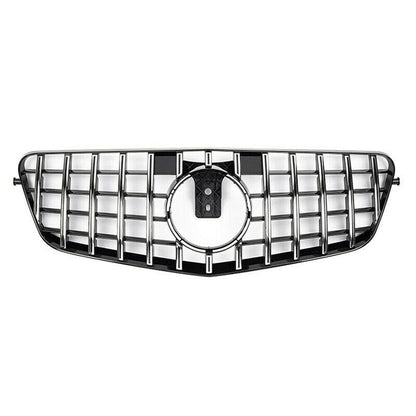 2010-2013 Mercedes-Benz E-Class Gtr Style Front Grille | W212 Pre Face Lift Chrome Silver