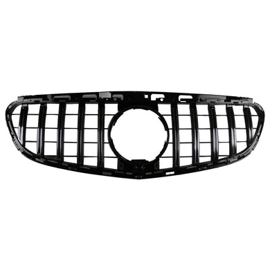 2014-2016 Mercedes-Benz E-Class Gtr Style Front Grille | W212 Face Lift Gloss Black / Yes Camera