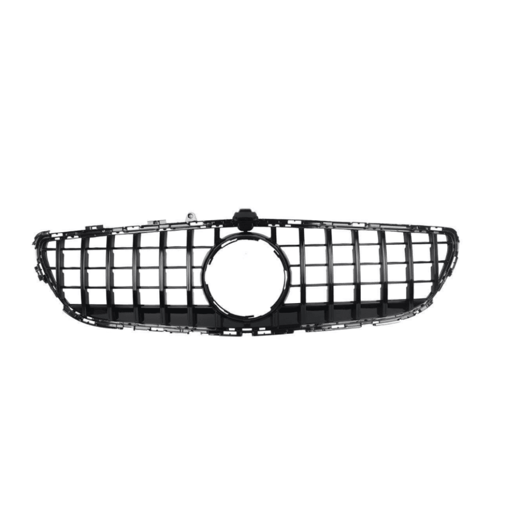 2015-2018 Mercedes-Benz Cls-Class Gtr Style Front Grille | W218 Facelift Gloss Black / Yes Camera