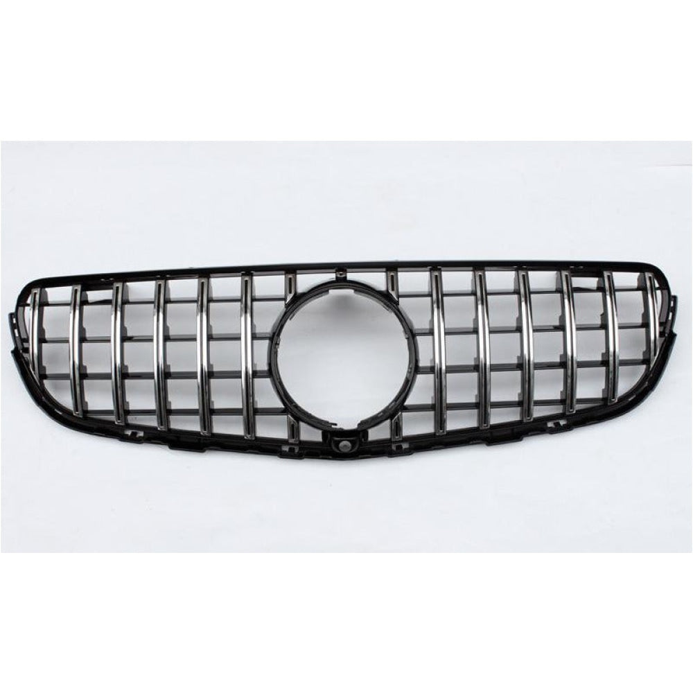 2016-2019 Mercedes-Benz Glc Gtr Style Front Grille | W253 Chrome Silver / Yes Camera