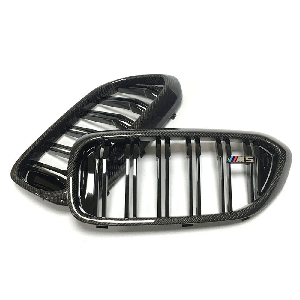 2017-2020 Bmw 5-Series Kidney Grilles | G30 Carbon Fiber